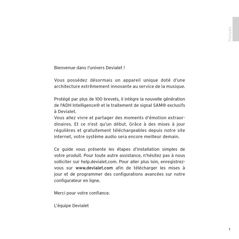 Devialet 440 Pro Dual User manual