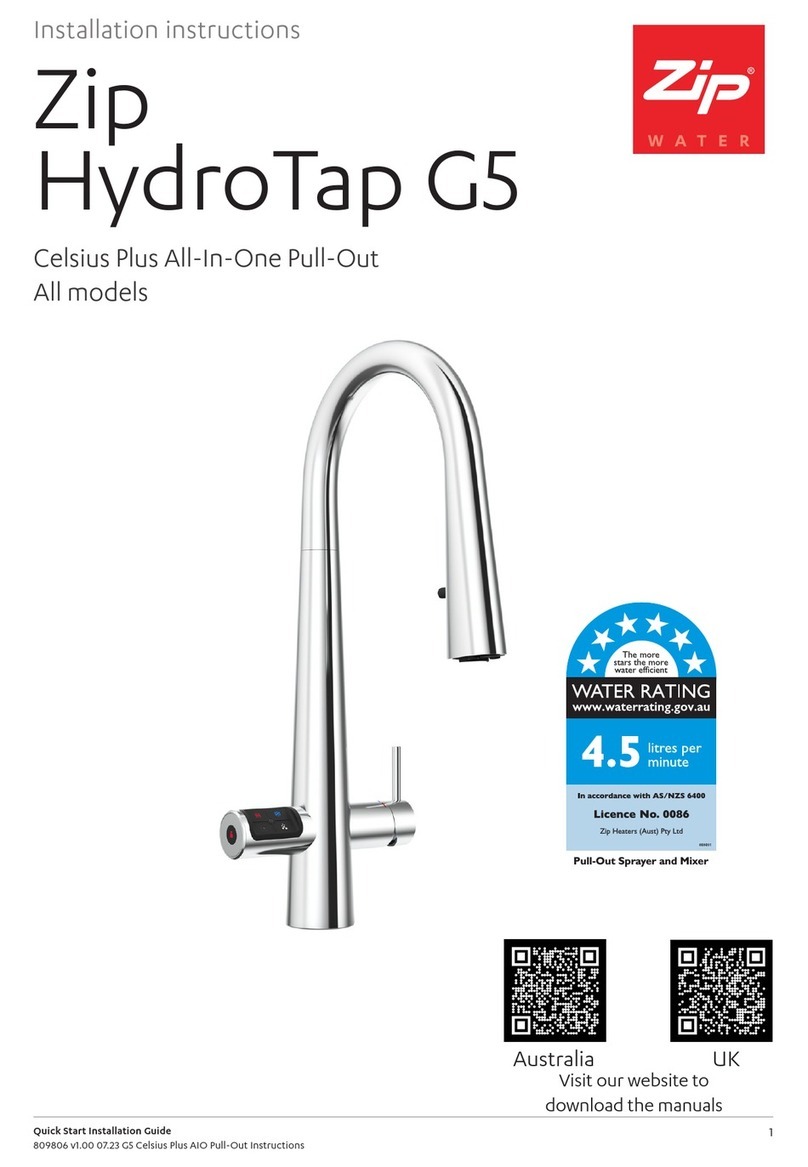 Zip HydroTap G5 Touch-Free Wave User manual