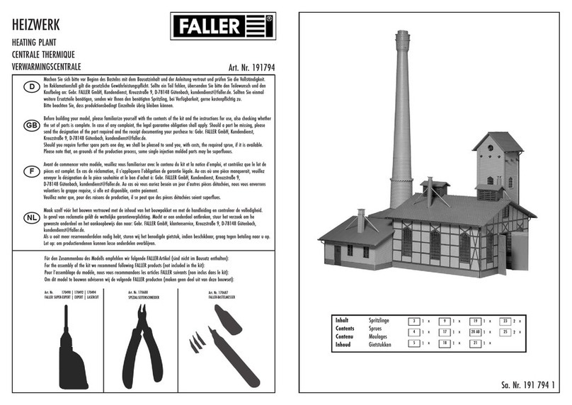 Faller 191794 User manual Faller 191794 User manual