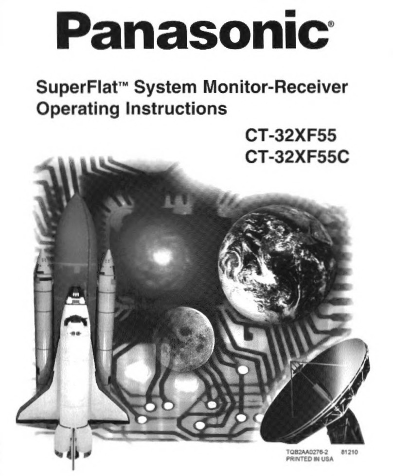 Panasonic CT-32XF55 operating instructions