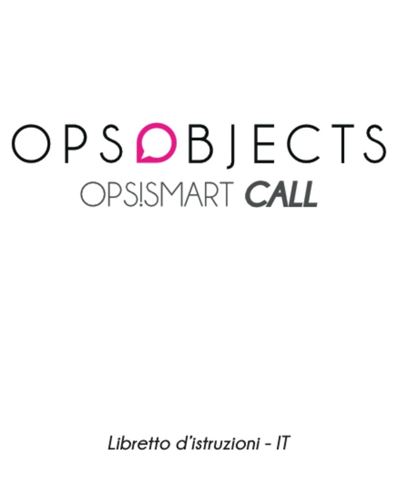 Opsobjects Opsismart Call user manual