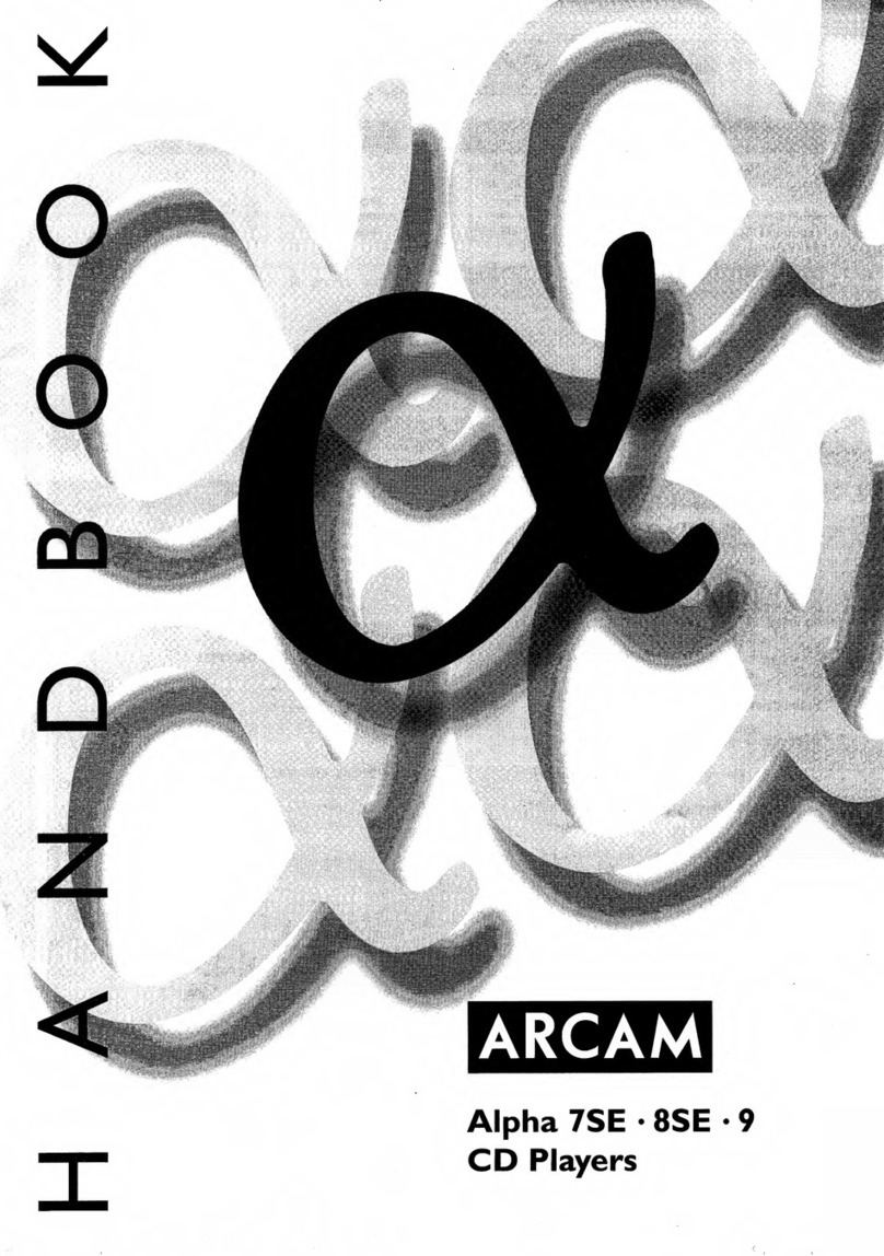 Arcam Alpha 9 User manual