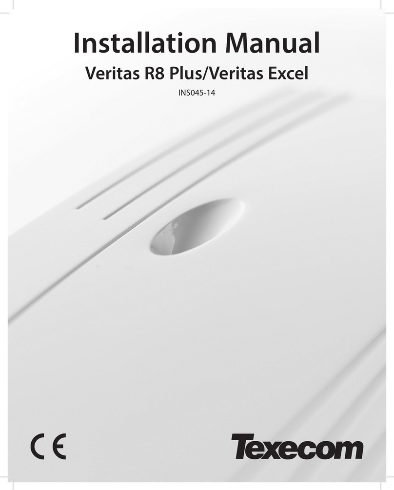 Texecom Veritas R8 Plus User manual