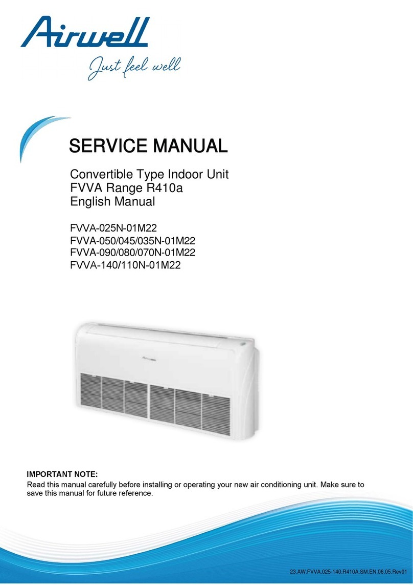 Airwell FVVA-025N-01M22 User manual