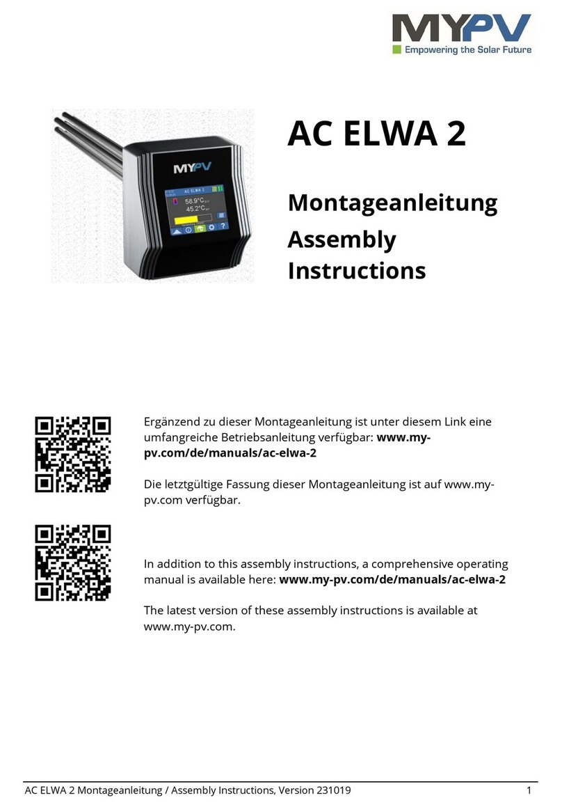 MYPV AC ELWA 2 Assembly instructions