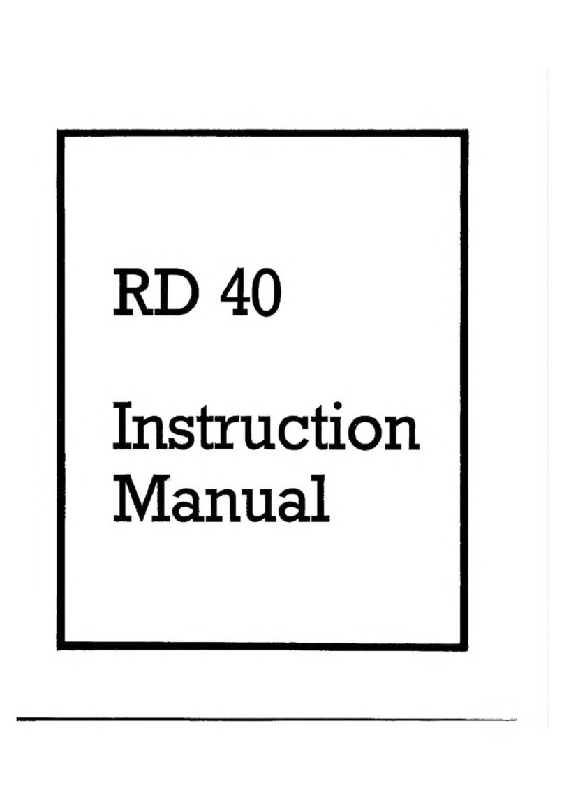 Ariston RD 40 instruction manual
