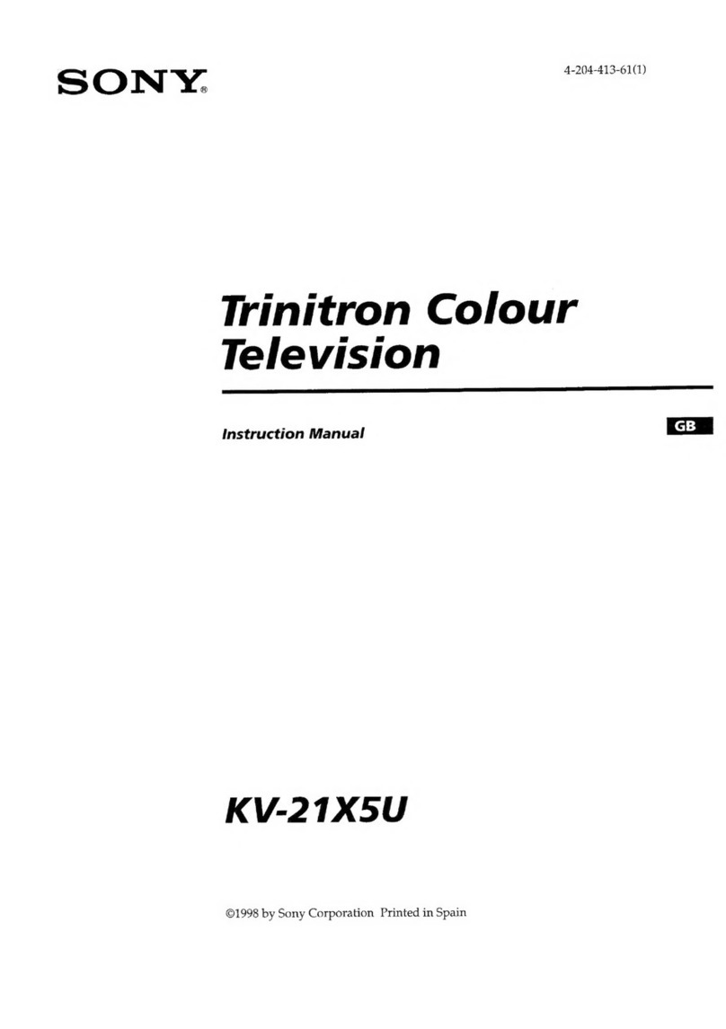 Sony TRINITRON KV-21X5U User manual