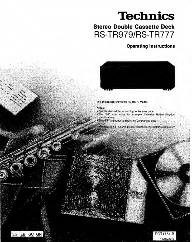 Technics RS-TR979 User manual