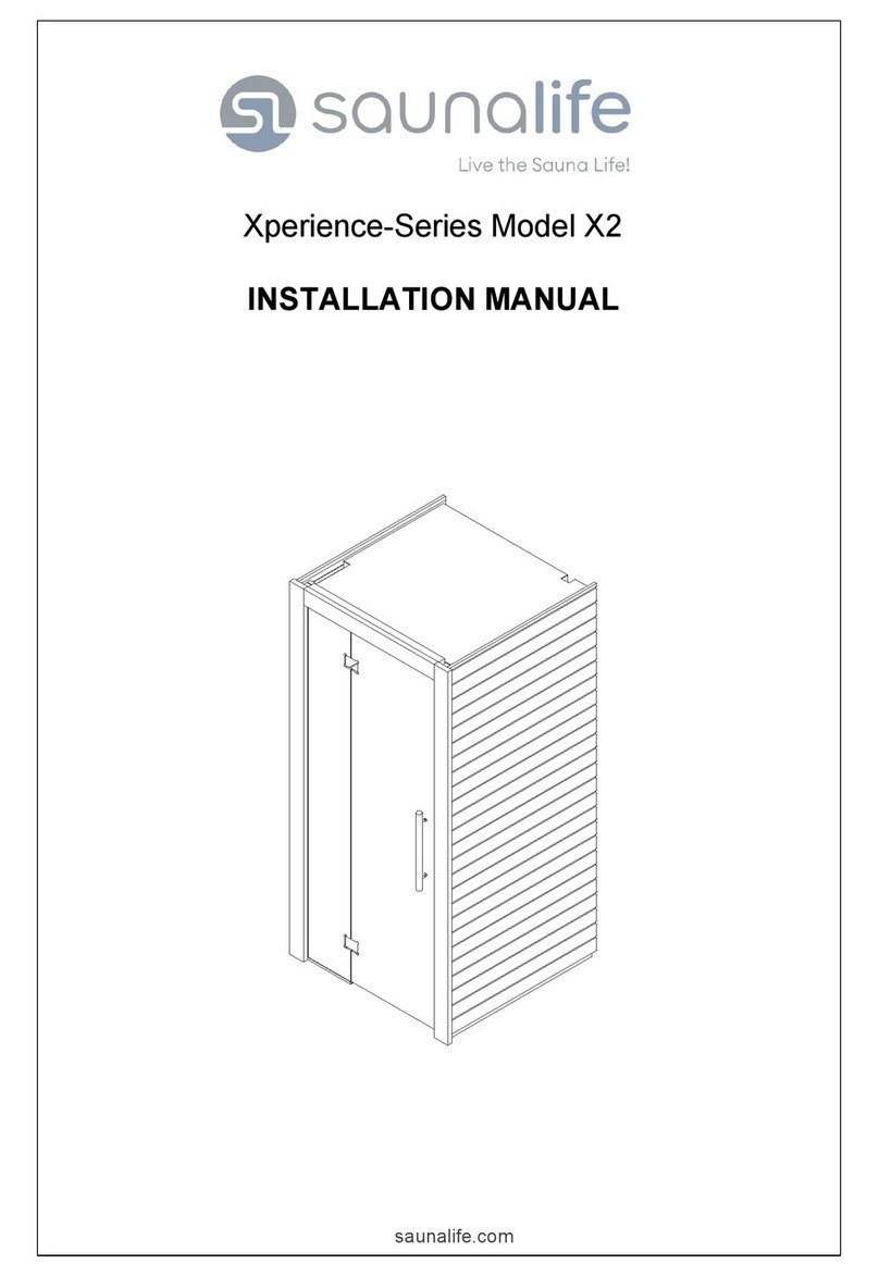 saunalife Xperience Series installation manual