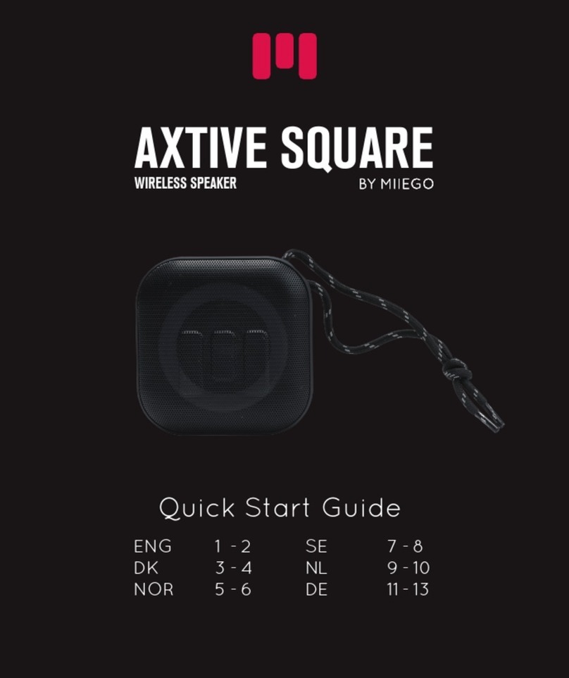 Miiego AXTIVE SQUARE User manual