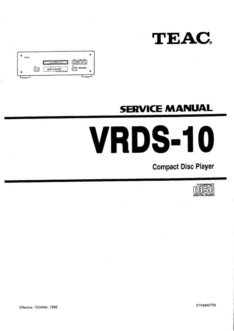 Teac VRDS-10 User manual Teac VRDS-10 User manual