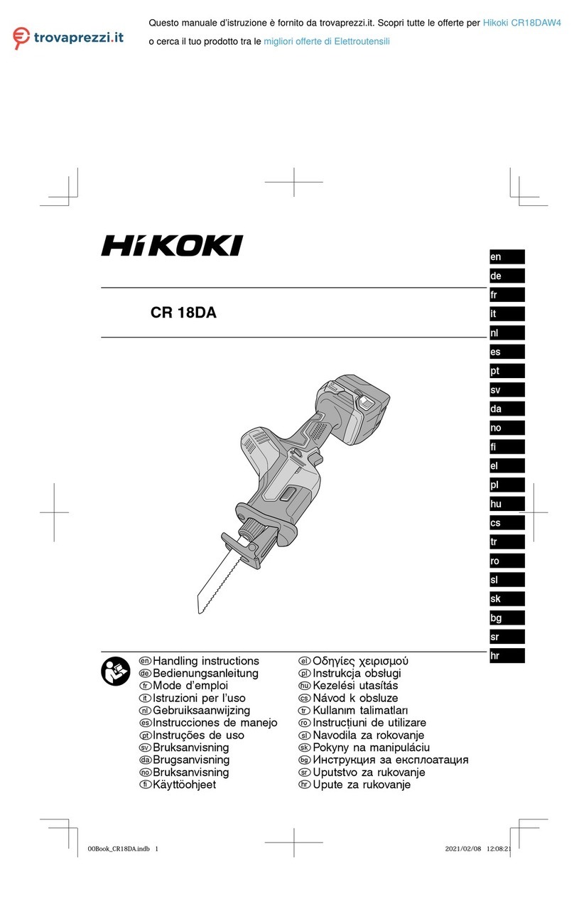 HIKOKI CR18DAW4 User manual