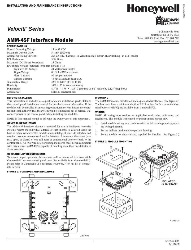 Honeywell AMM-4SF User manual