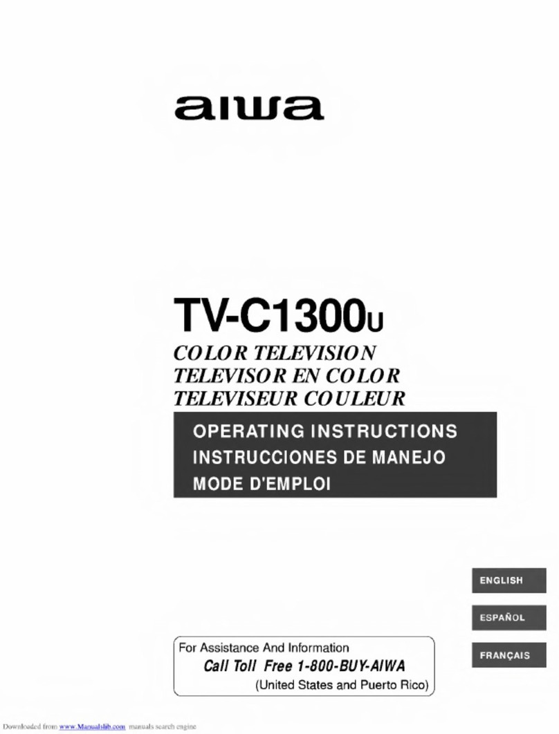 Aiwa TV-C1300U User manual Aiwa TV-C1300U User manual