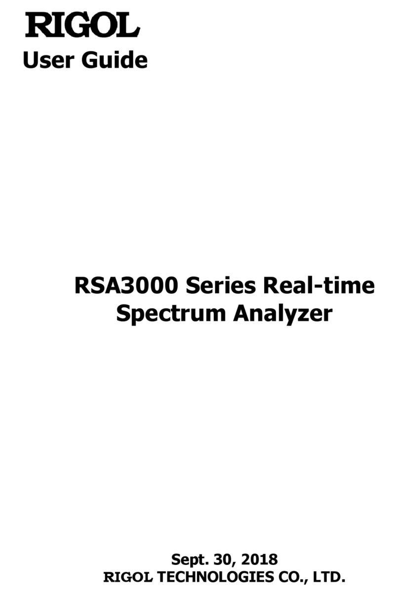 Rigol RSA3030 User manual