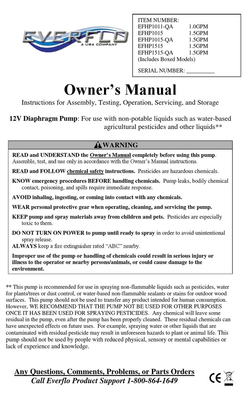 Valley Industries EVERFLO EFHP1011-QA owner's manual