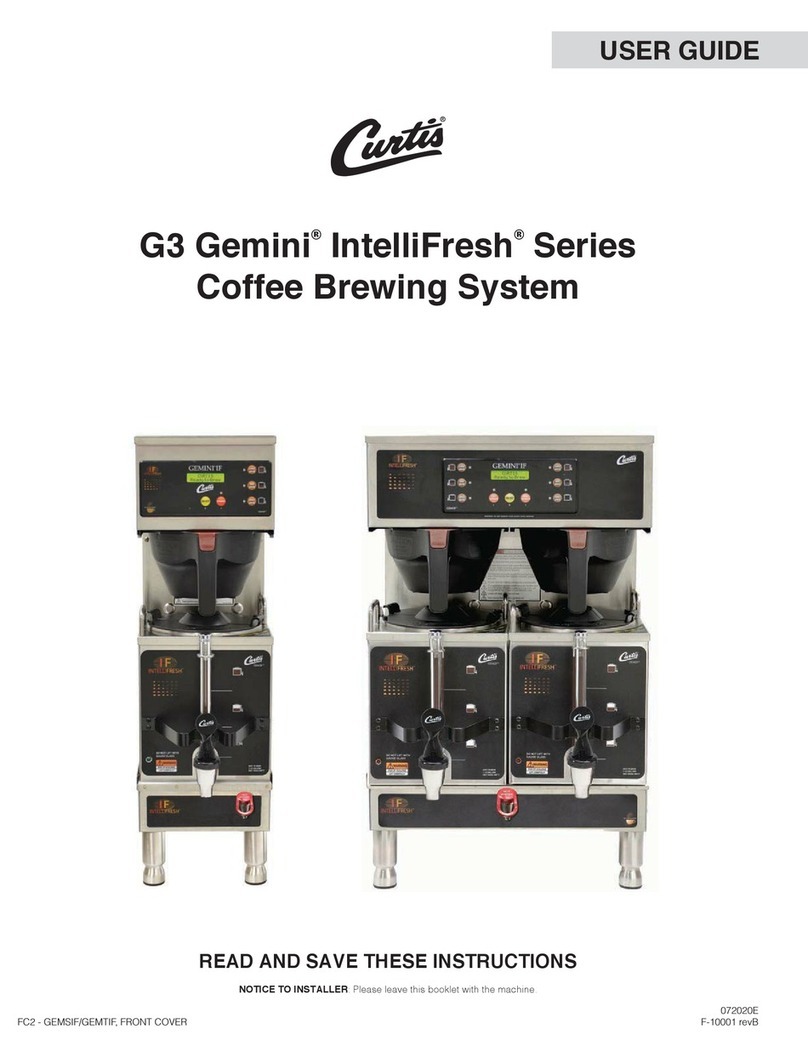 Curtis G3 Gemini IntelliFresh GEMTIF10A2000 User manual