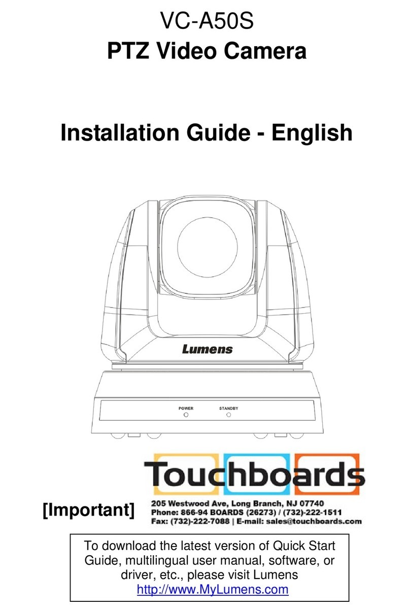 Lumens VC-A51SB installation guide Lumens VC-A51SB installation guide