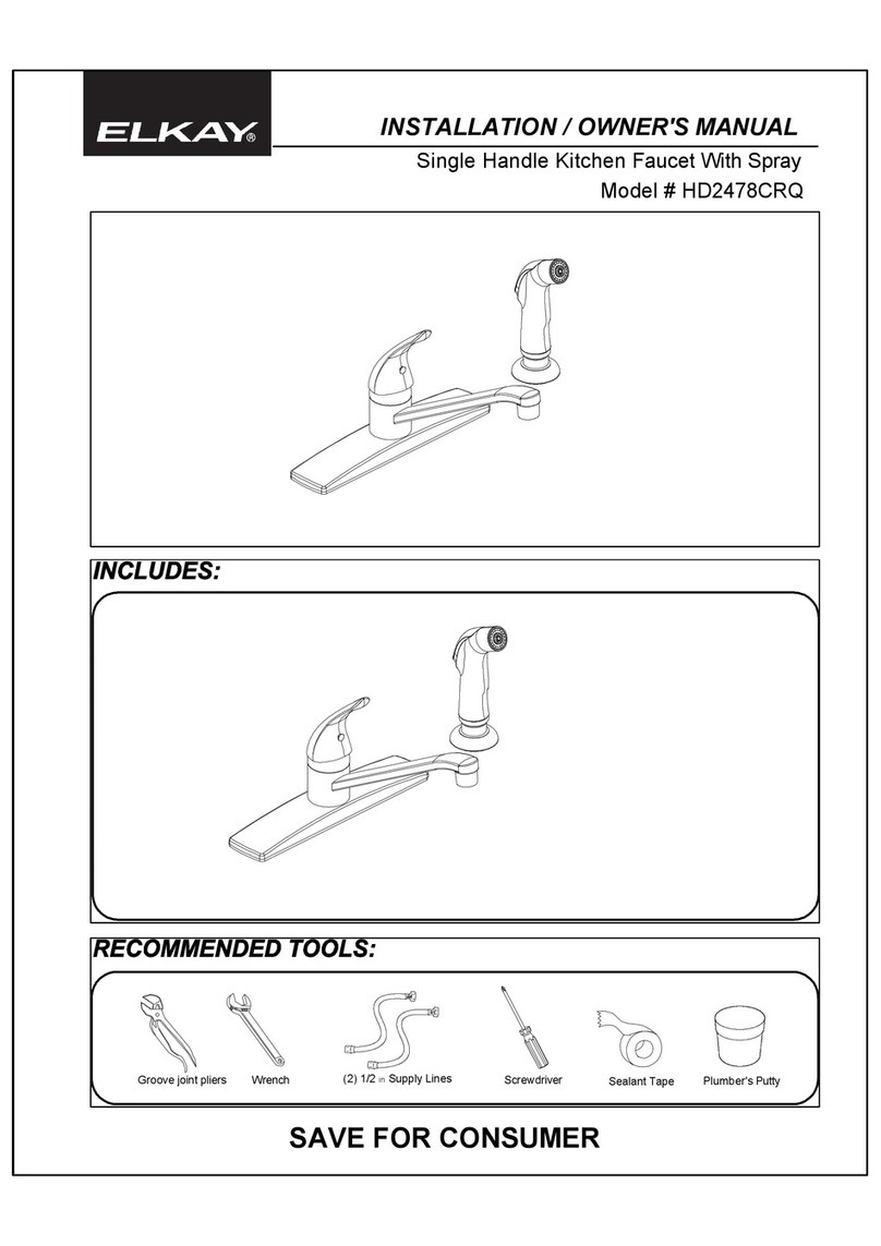 Elkay HDDB332284QI Operating instructions