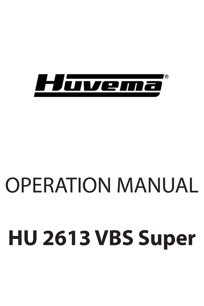 Huvema HU 2613 VBS Super Operation manual