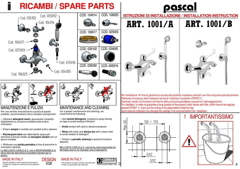 Pascal 1001/A Installation instruction