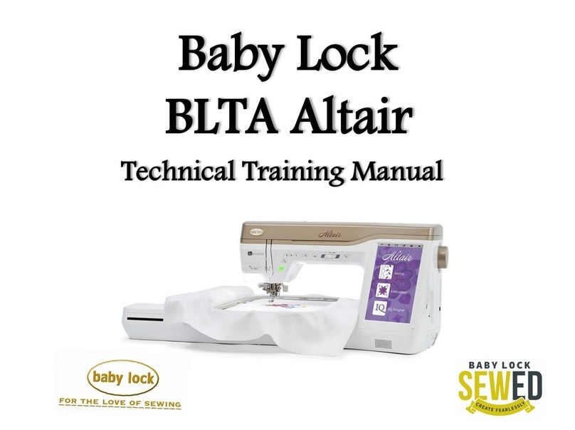 Baby Lock Altair BLTA Installation guide