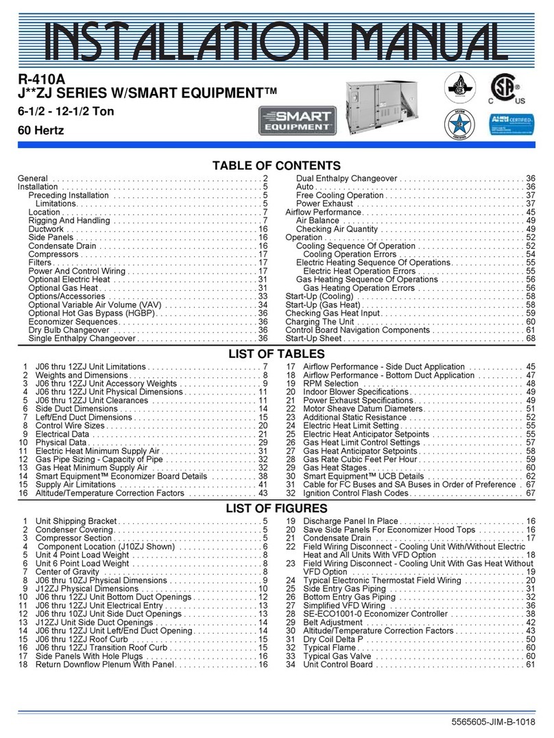 Johnson Controls J10ZJ User manual