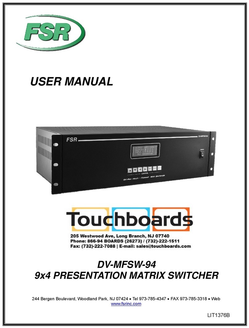 FSR DV-MFSW-94XT user manual