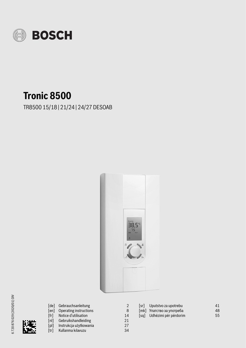 Bosch TR8500 21/24 DESOAB User manual Bosch TR8500 21/24 DESOAB User manual