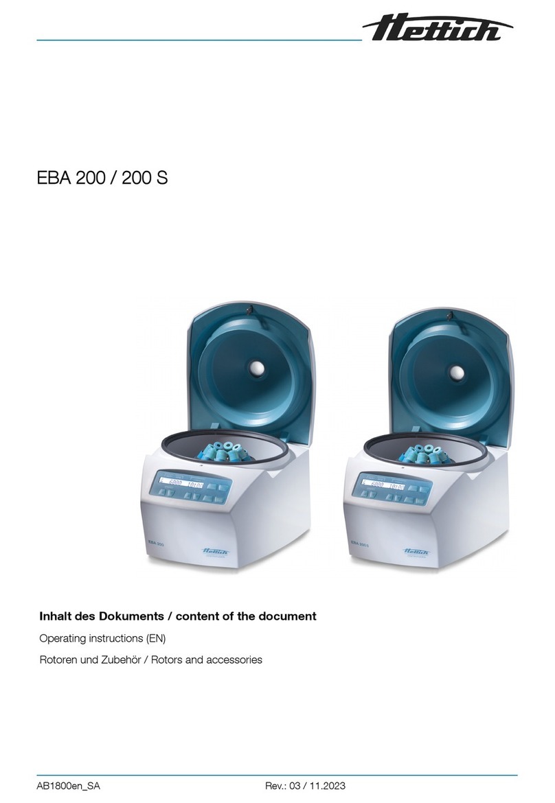 Hettich EBA 200 User manual