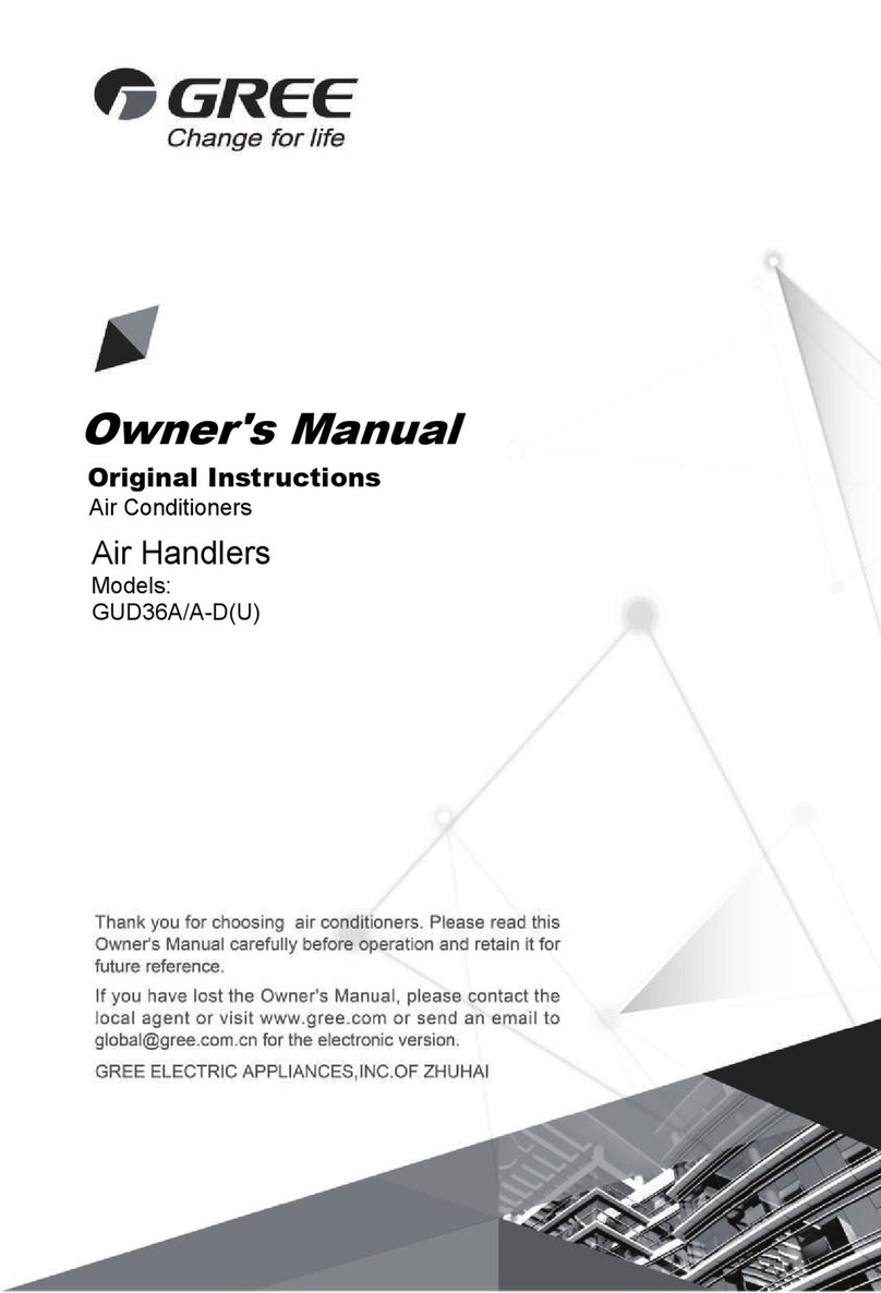 Gree GUD36A/A-D(U) owner's manual