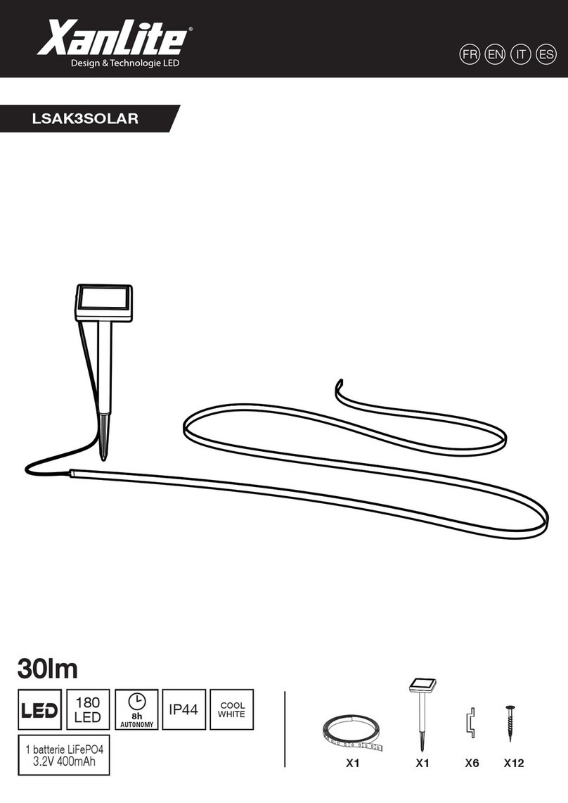 XanLite LSAK3SOLAR User manual