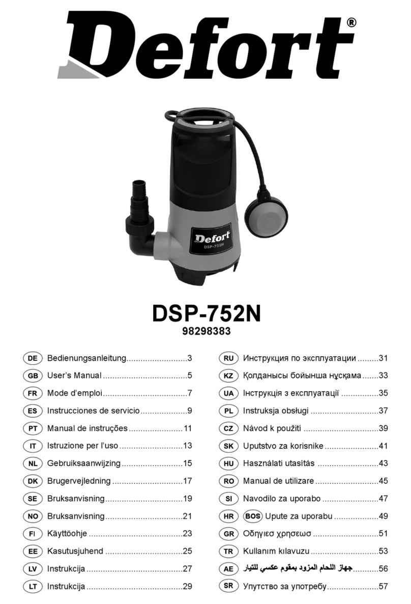 Defort DSP-752N user manual
