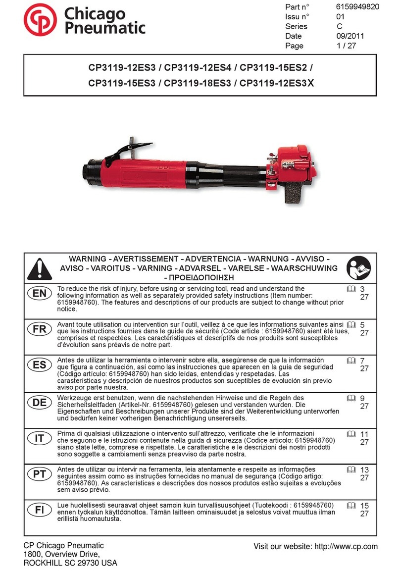 Chicago Pneumatic CP3119-12ES3 manual Chicago Pneumatic CP3119-12ES3 manual