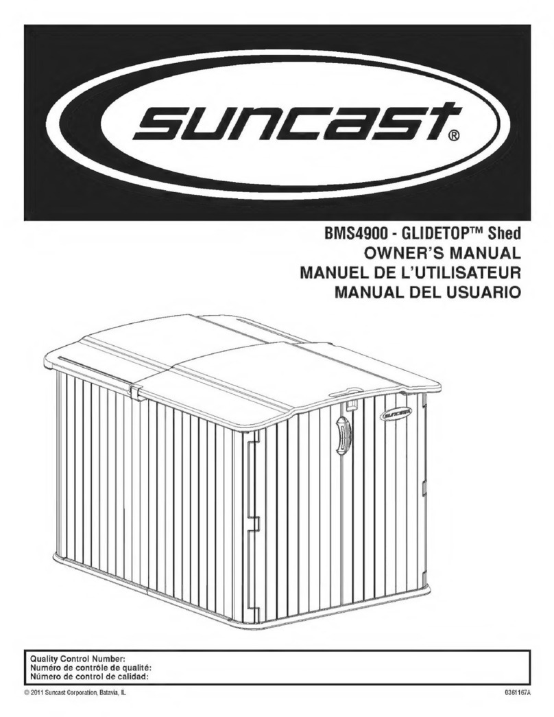 Suncast GLIDETOP BMS4900 owner's manual Suncast GLIDETOP BMS4900 owner's manual