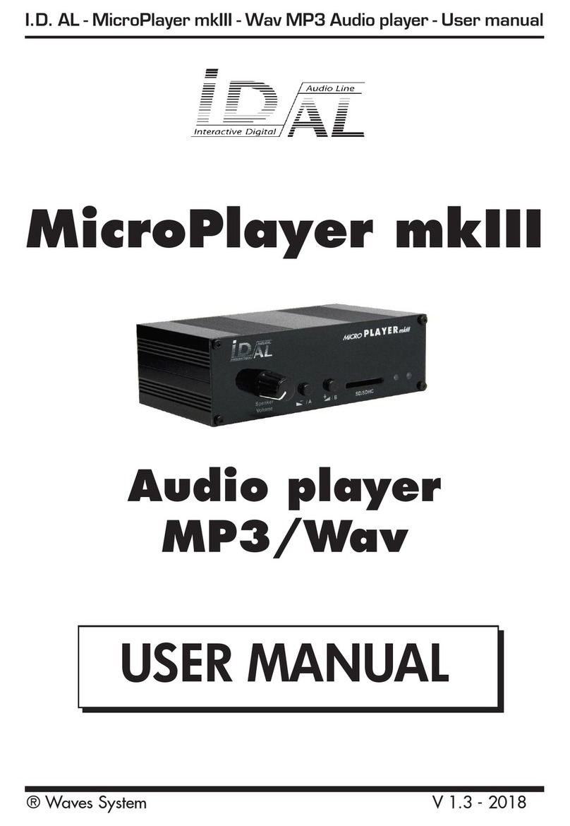 I.D. AL MicroPlayer mkIII user manual