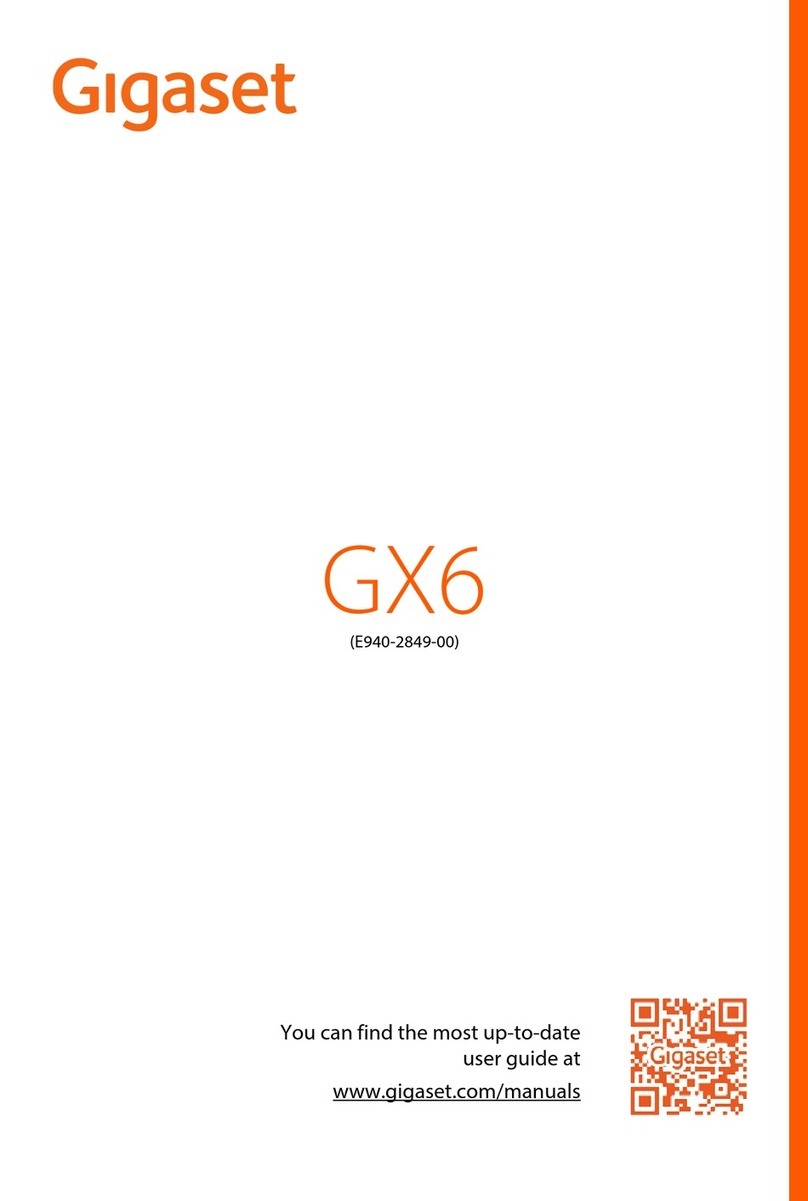 Gigaset GX6 User manual Gigaset GX6 User manual