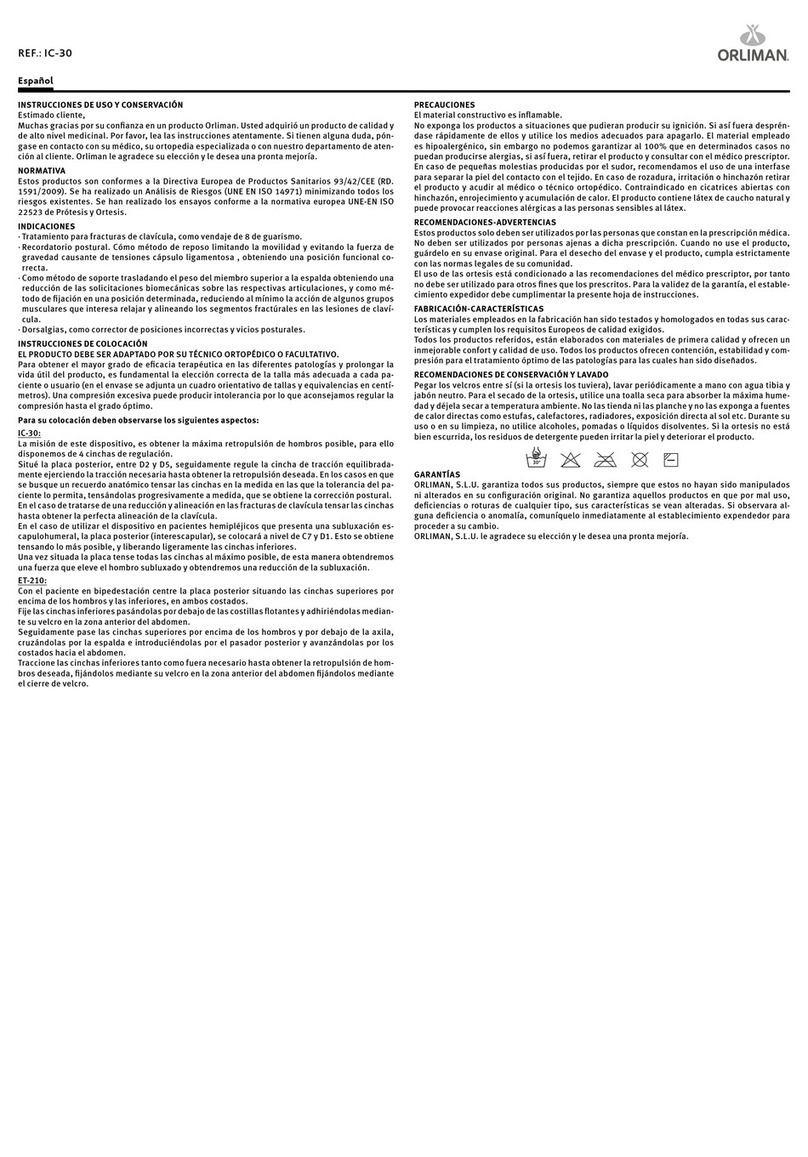 Orliman IC-30 Manual