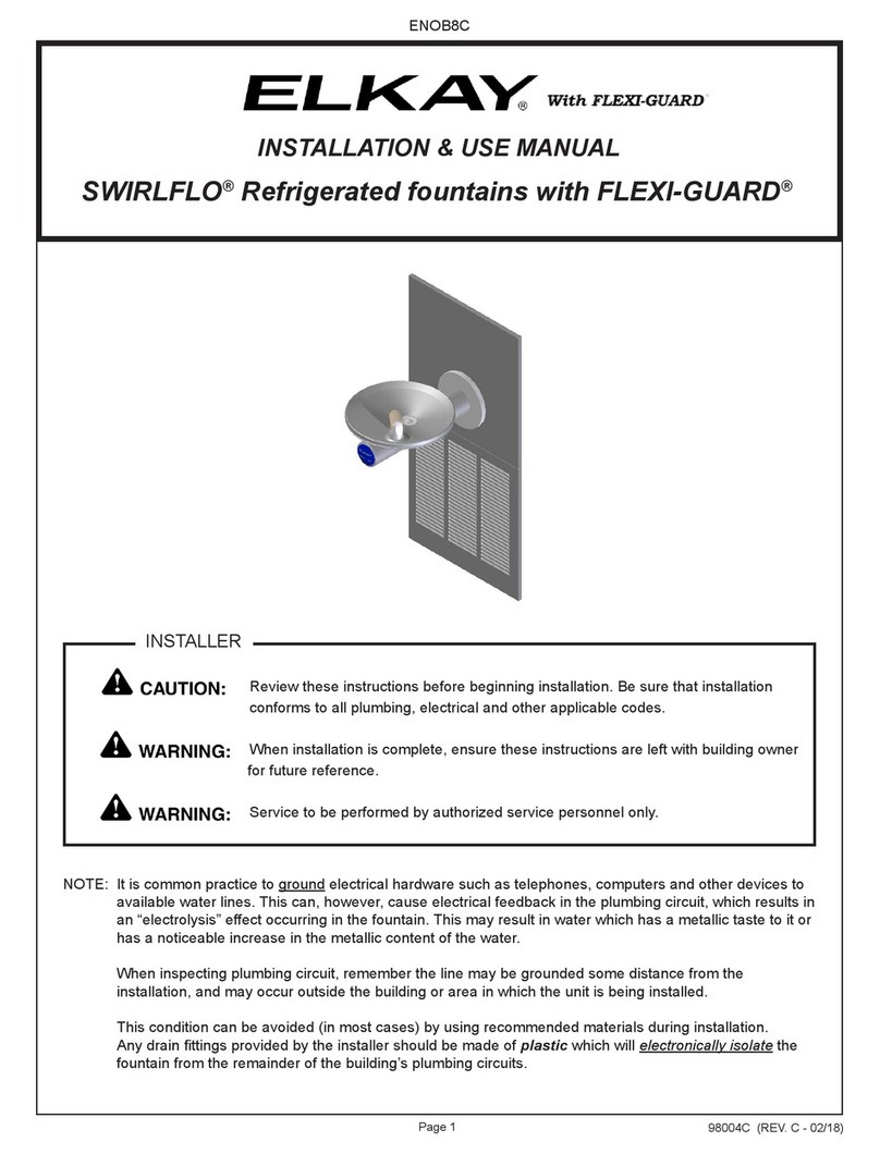 Elkay SWIRLFLO ENOB8C Instructions for use