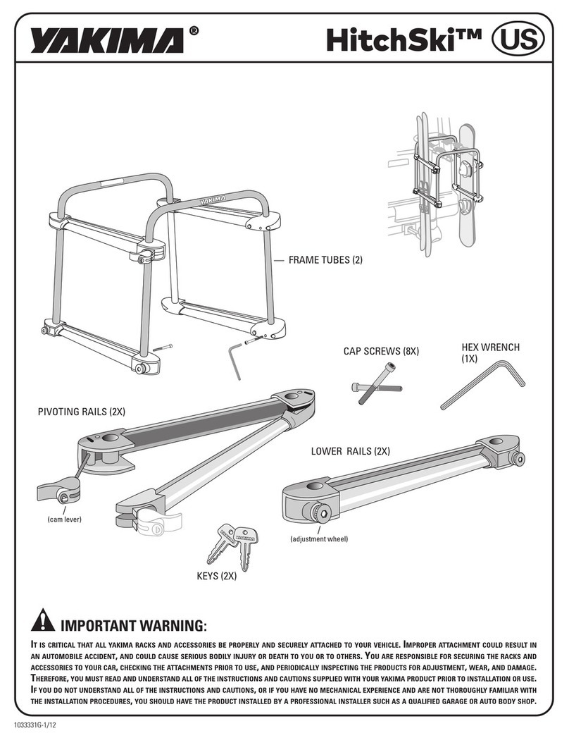 Yakima HITCHSKI YAK-8002418 User manual Yakima HITCHSKI YAK-8002418 User manual