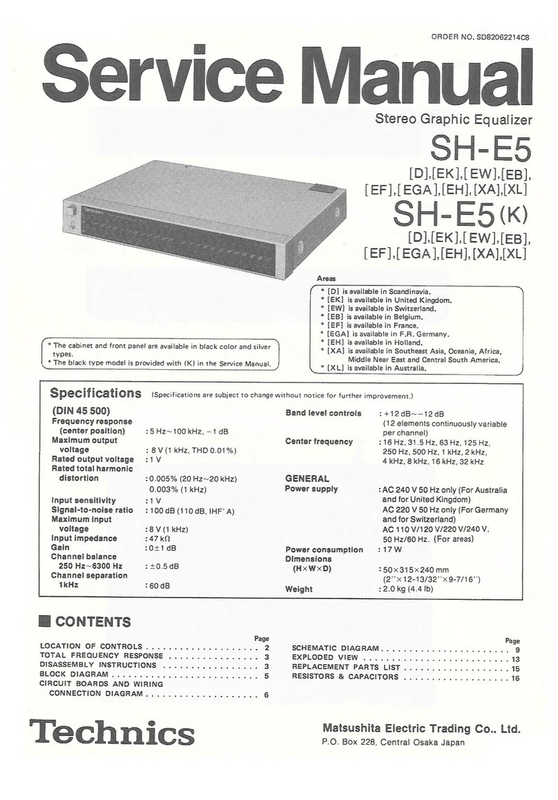 Technics SH-E5 User manual