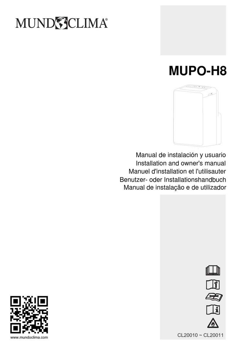 mundoclima MUPO-H8 Installation instructions