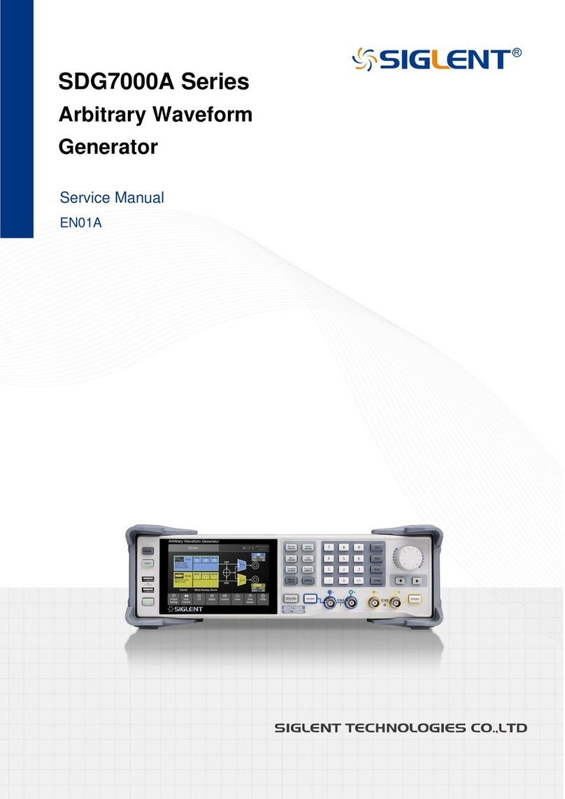 SIGLENT TECHNOLOGIES SDG7000A Series User manual