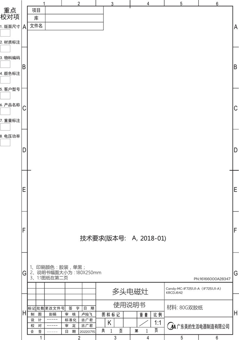 Candy KRCDJ642 User manual