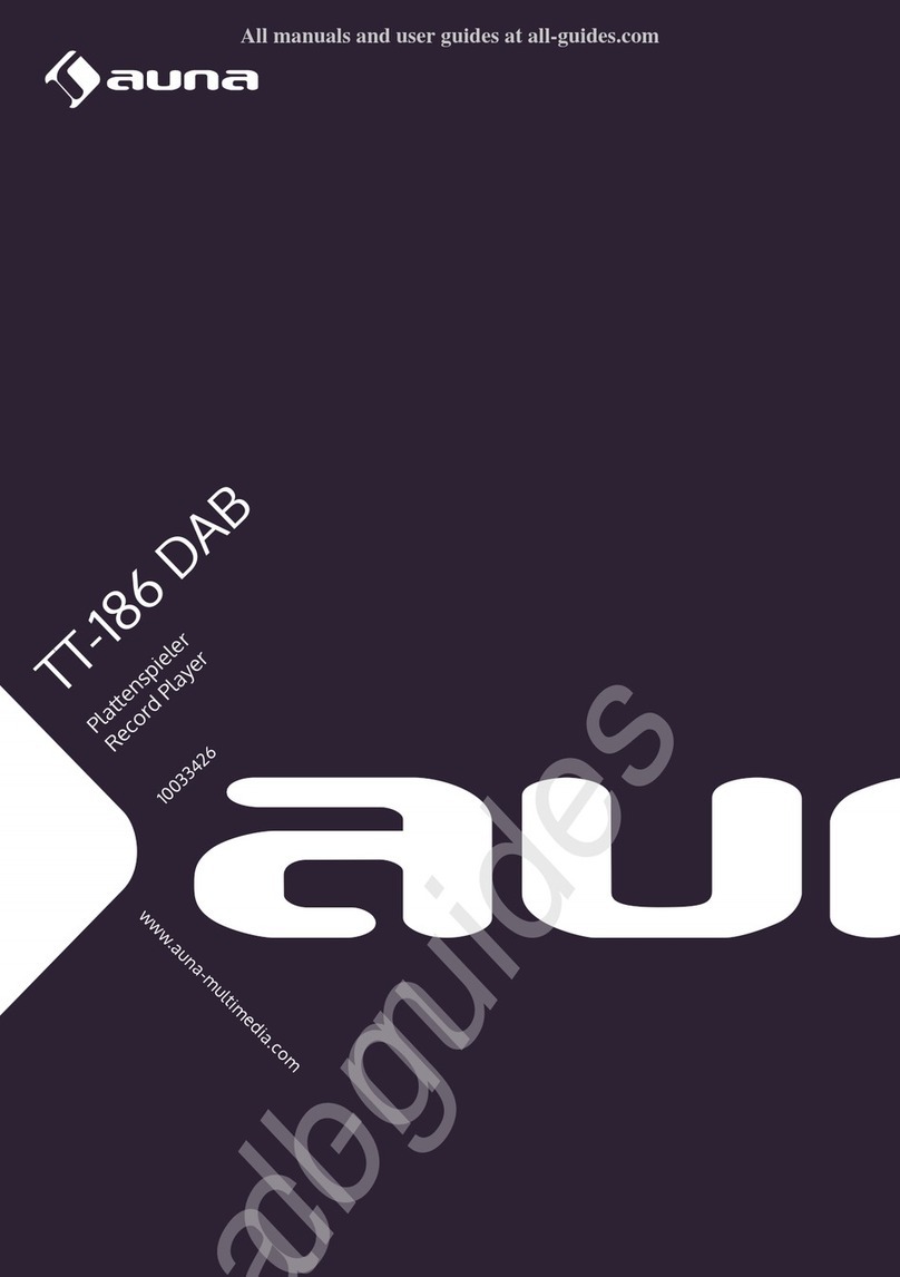 auna TT-186 DAB User manual