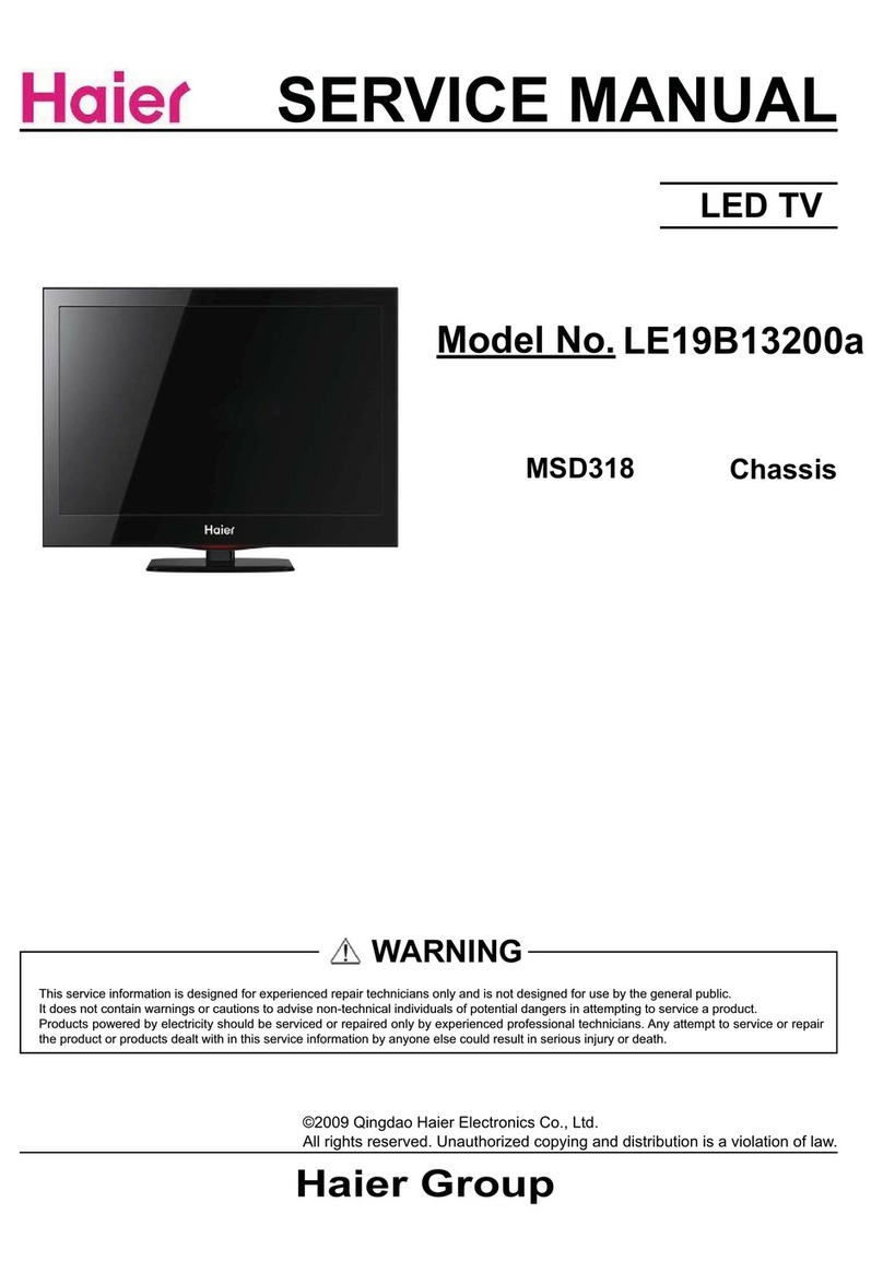 Haier LE19B13200a Service manual