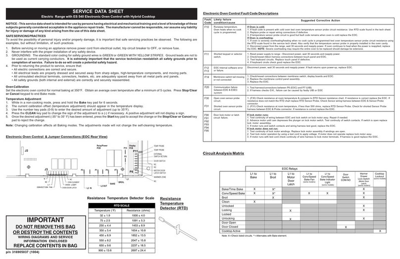 Frigidaire CPCF3091LFB User manual Frigidaire CPCF3091LFB User manual