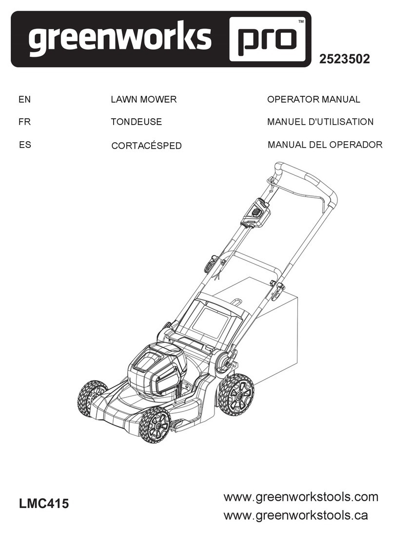 GreenWorks Pro ULTRAPOWER LMC415 Operator's manual