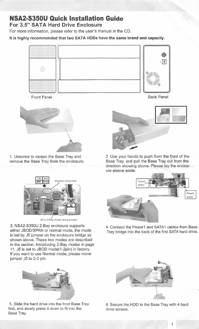Macally NSA2-S350U Quick installation guide