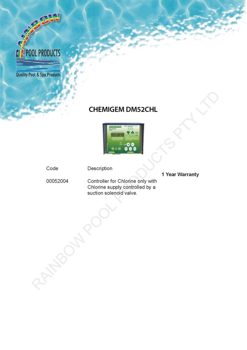 Rainbow Pool Products CHEMIGEM DM52CHL manual